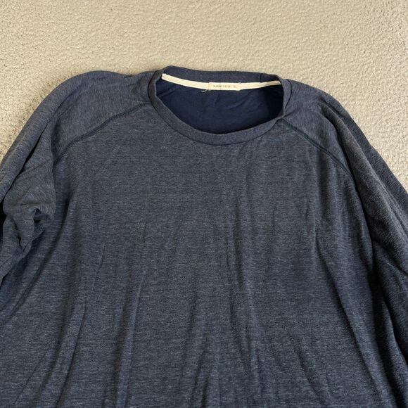 Marine Layer Sweatshirt Mens Extra Large Blue Long Sleeve Sweater Pullover Crew - Picture 2 of 10